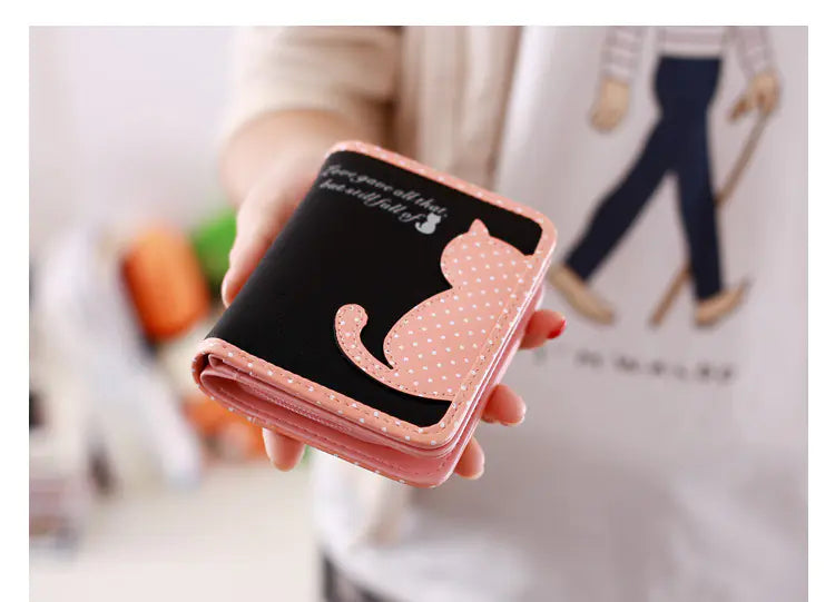 Cute Cat Pattern Large Capacity Wallet Clutch Bag
