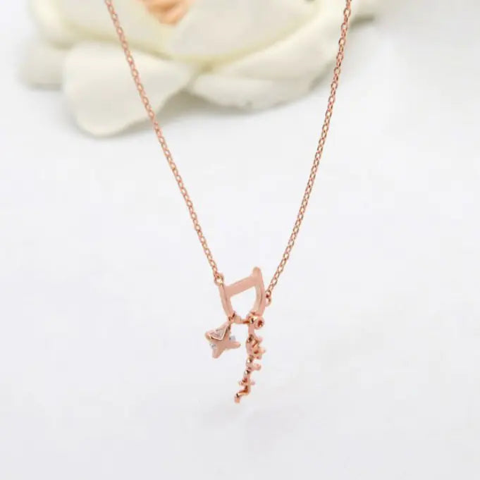 Korean Style D-Shaped Cat Necklace for Women