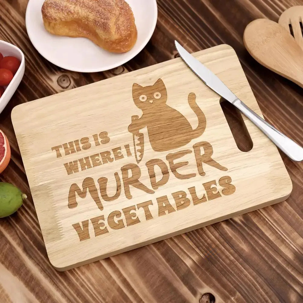 Wall-Mounted Black Cat Portable Cutting Board