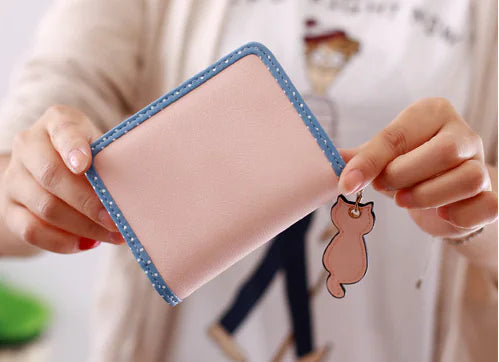 Cute Cat Pattern Large Capacity Wallet Clutch Bag