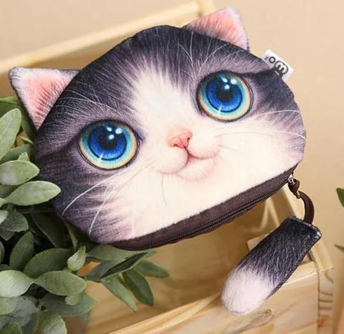 3D Cat Wallet - Cute Cat Design
