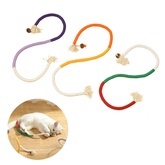 Lanyihome Cat Bite Rope Toys with silvervine Fruit Ball Cat Chew Toys Teeth Cleaning Cat Toys for Bored Adult Indoor Cats Good for Cats Kittens Kitty Interactive and self Play 3 Pack