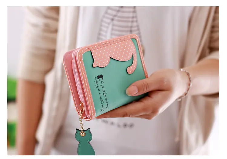 Cute Cat Pattern Large Capacity Wallet Clutch Bag