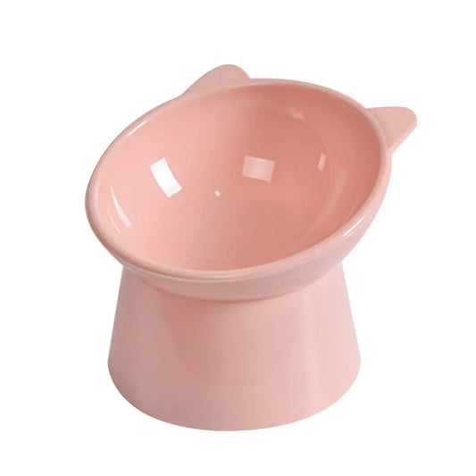 Thereisno Tilted Raised Posture for Cat Food Bowl Neck for Protection Anti Vomiting 45 Degree Elevated Slanted Stand Bowls for Cat Tilted Bowl