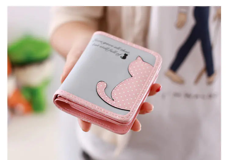 Cute Cat Pattern Large Capacity Wallet Clutch Bag