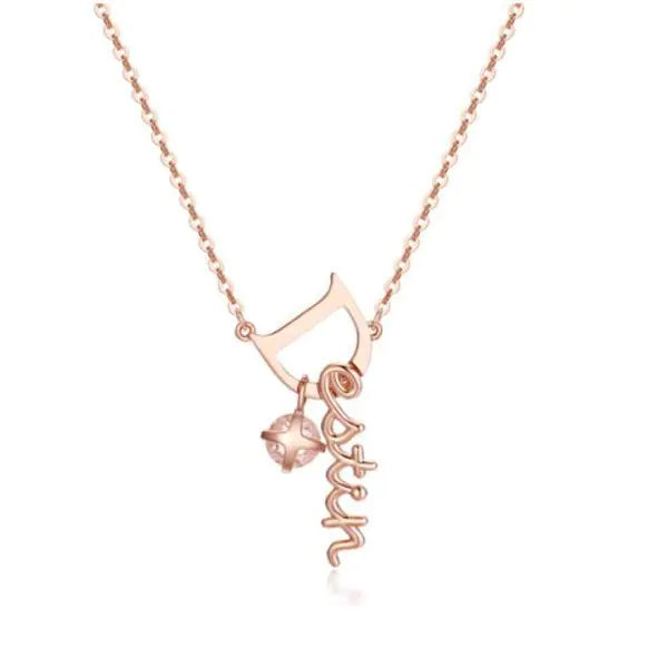 Korean Style D-Shaped Cat Necklace for Women