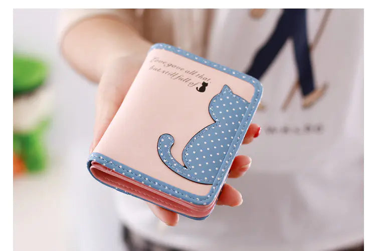 Cute Cat Pattern Large Capacity Wallet Clutch Bag