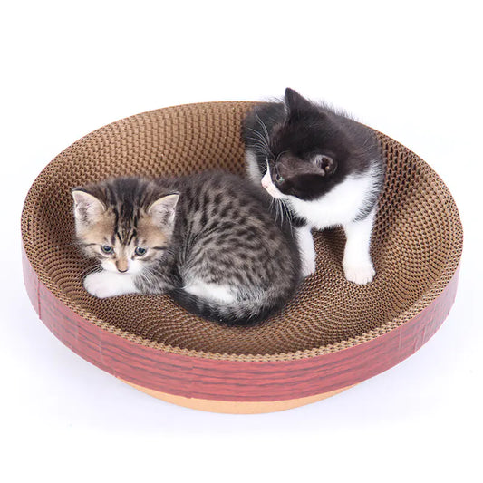 Cardboard Cat House - Top Hat Style, Durable Scratching Pad