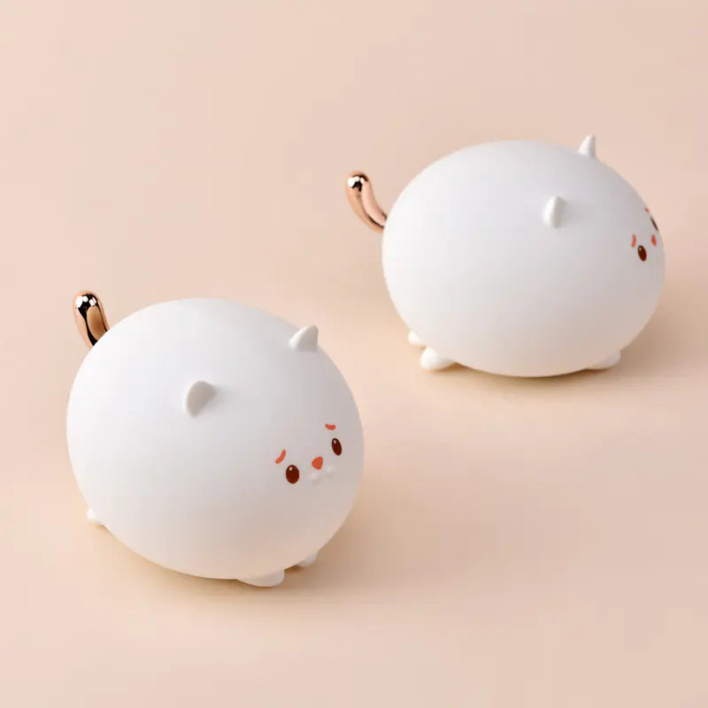 Wall-Mounted Night Light for Nursing - Cat Silicone Design