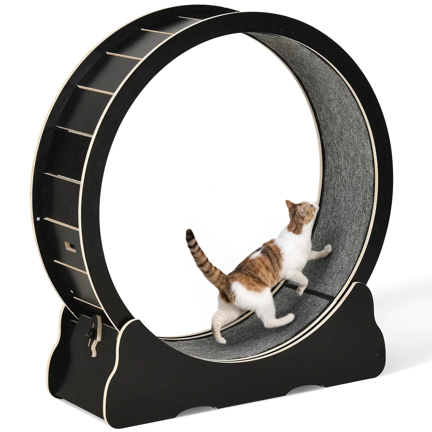 YITAHOME Cat Wheel Exerciser for Indoor 43.3 inch Large Cat Exercise Wheel for Running Silent Cat Treadmill for with Safety Lock for Kittys Weight Loss Fitness and Health