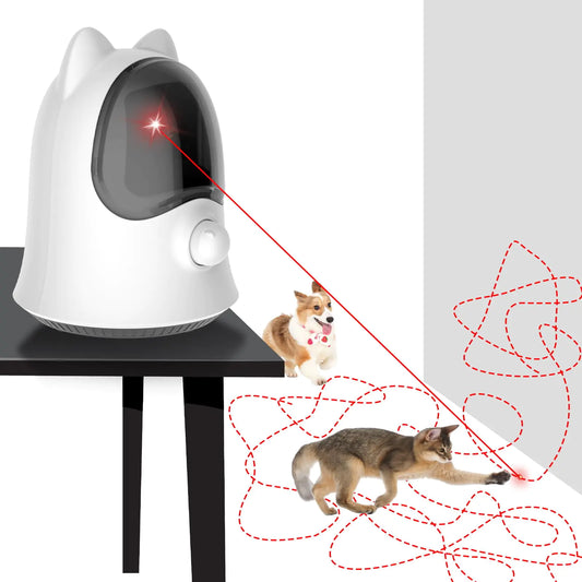Muhhiba Cat Laser Toys for Indoor Cats Random Trajectory Laser Cat Toy Interactive Cat Toys for Bored Indoor Adult Cats/Kittens/Dogs