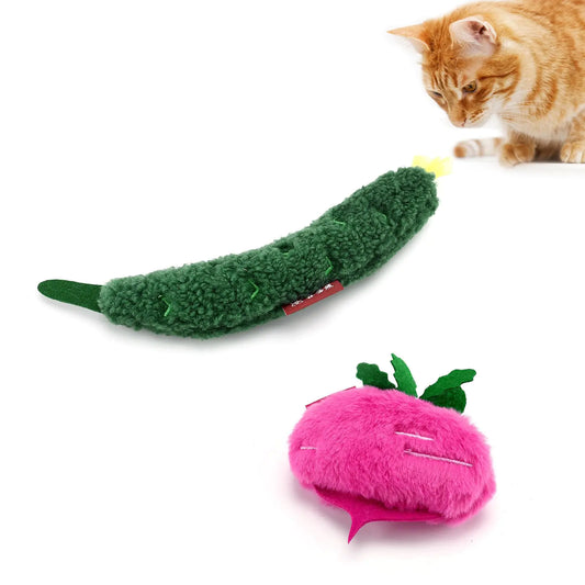 BBdis Catnip Cat Toys2 Pack Soft and Durable Crinkle Sound Interactive cat Kicker Toy Cat Toys for Indoor Catscat Kicker ToyKitten ToysPromotes Kitten Exercise