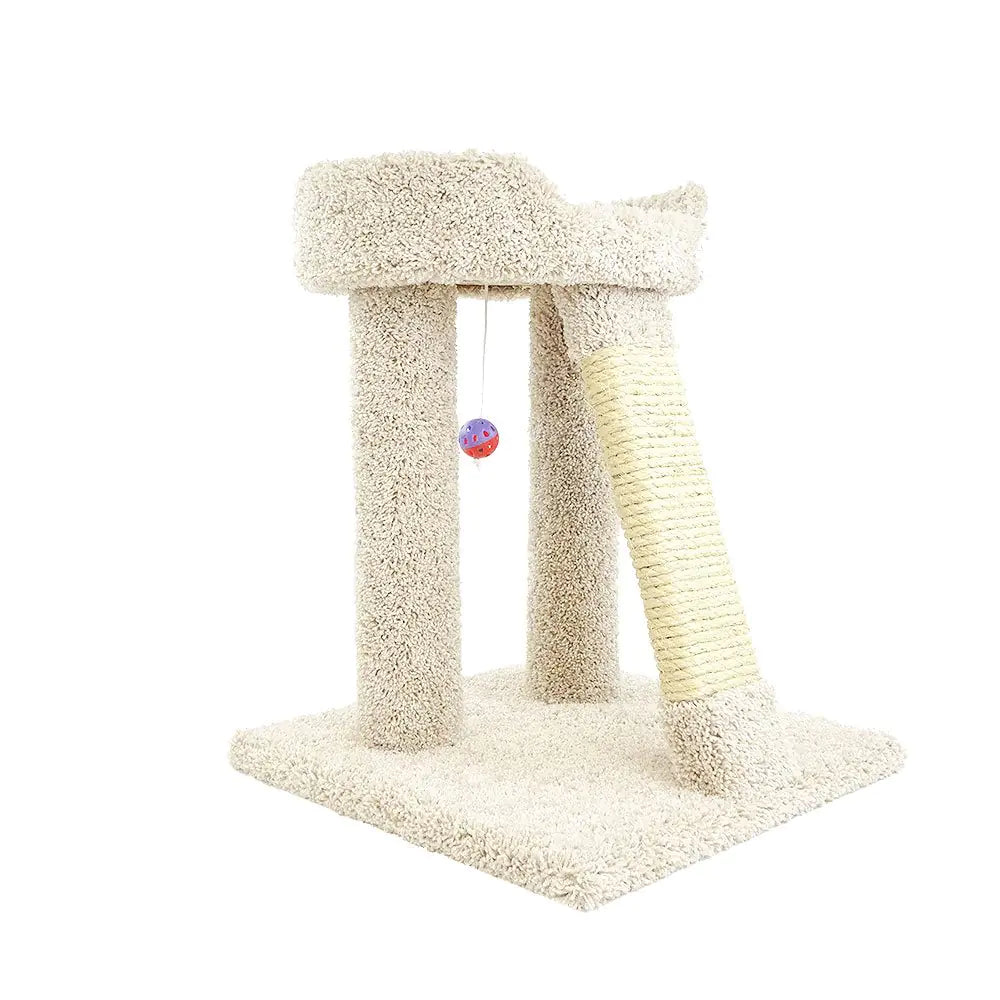 New Cat Condos Premier Elevated Cat Bed Beige
