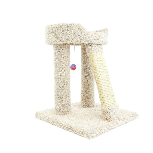 New Cat Condos Premier Elevated Cat Bed Beige